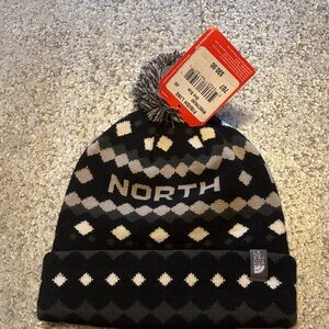 NWT Women’s The North Face Beanie Black/Grey MSRP $30